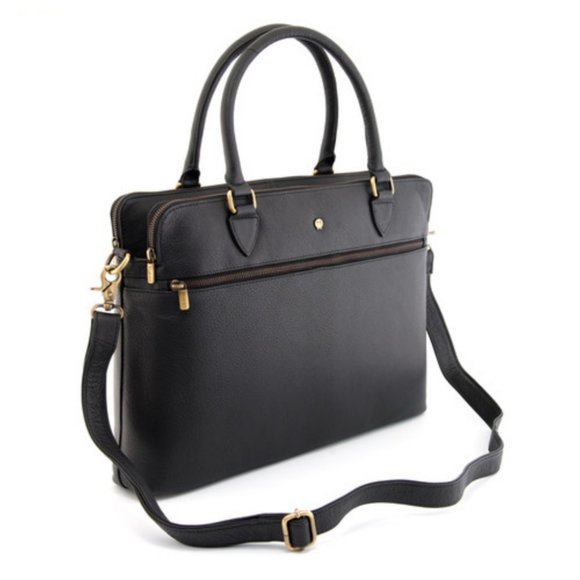 Yoshi "Savile Business Bag" / Leather Laptop Case - Picture 1 of 2